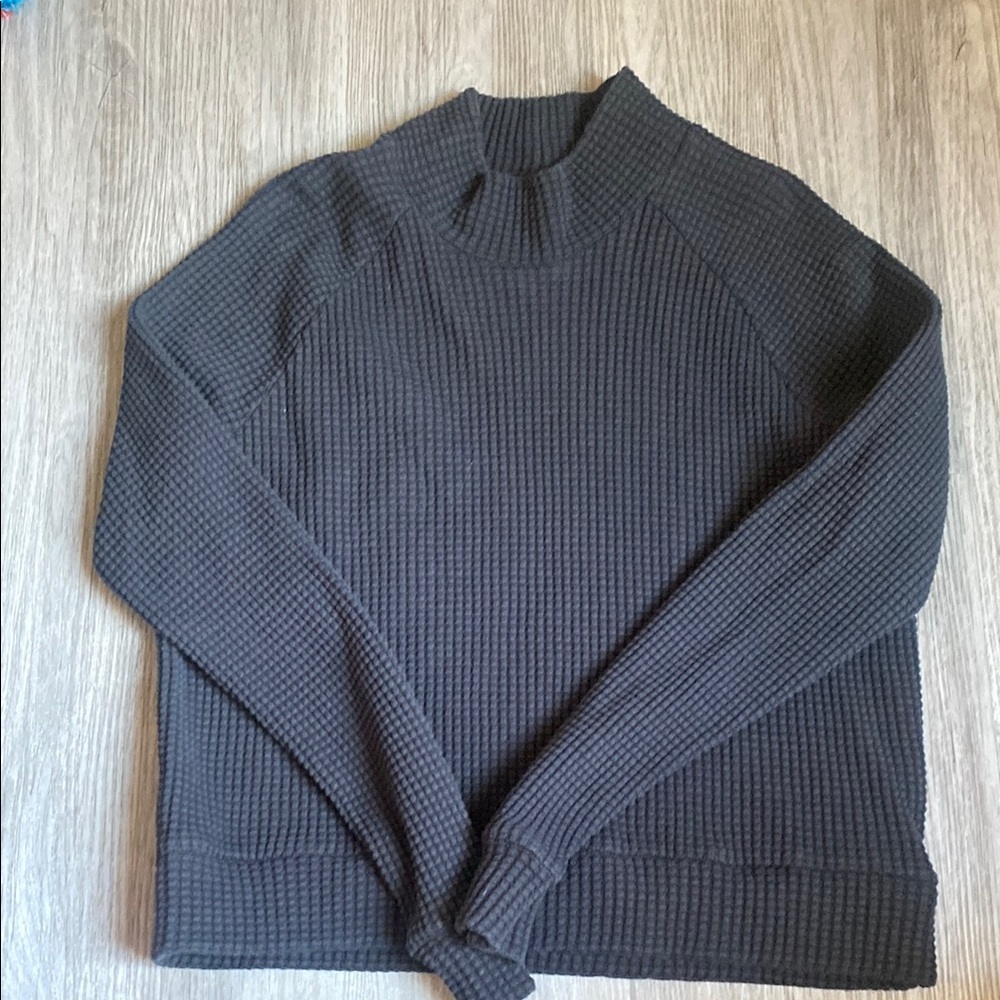 The North Face Black Turtleneck Sweater Ribbed Knit